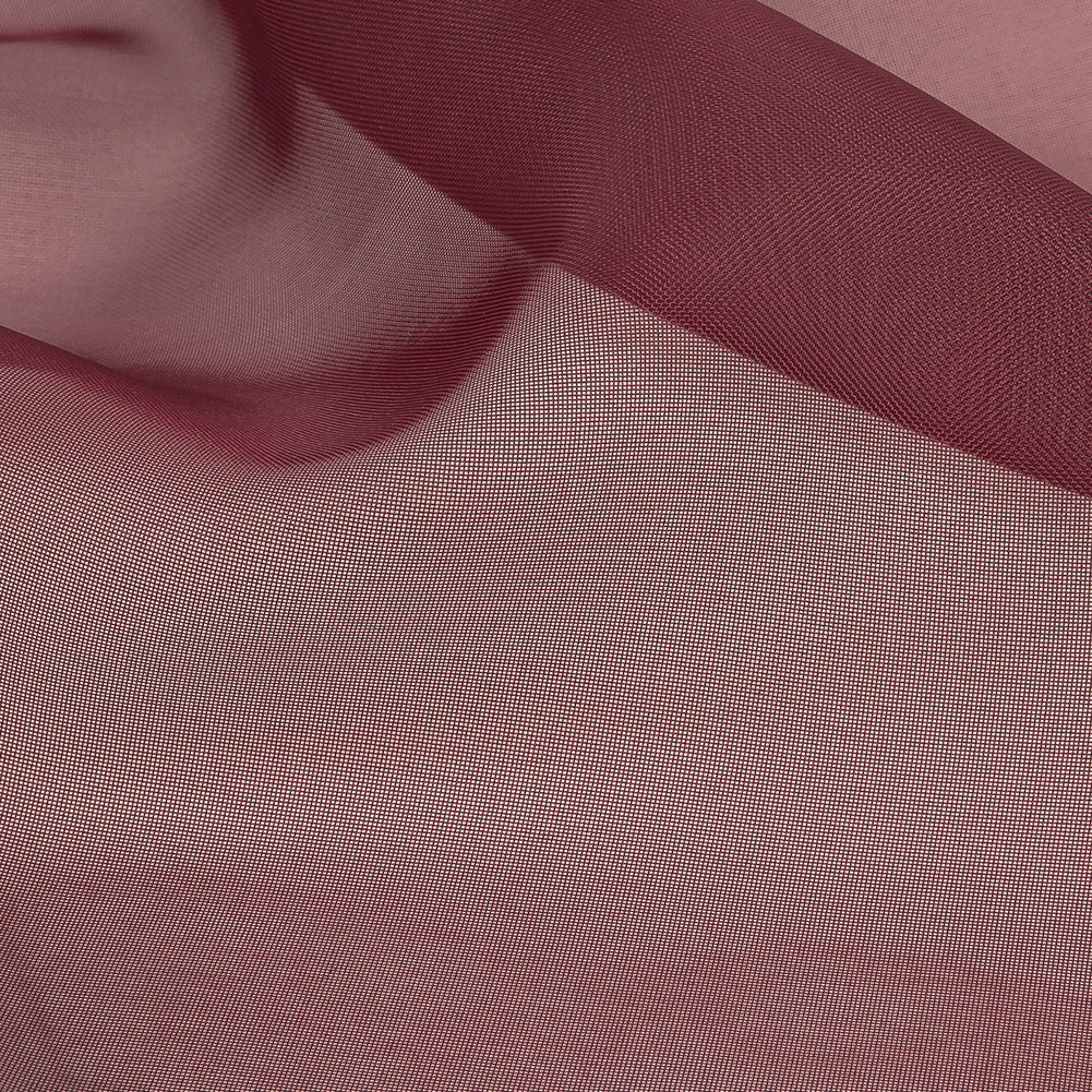 Polyester Voile Double Wide 118" - Burgundy - Arcalod Collection - Detail