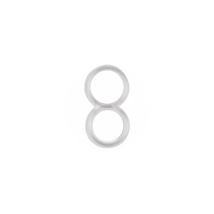 Clear Figure Eight Slider for 3/16" Strap - Set of 4