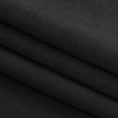 Sleek Stretch Ponte Knit - Black - Made in Italy Folded