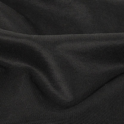 Sleek Stretch Ponte Knit - Black - Made in Italy Detail