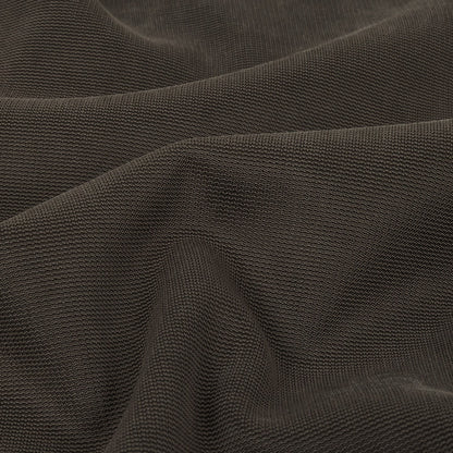 Italian Turkish Coffee Stretch Ponte Knit Detail