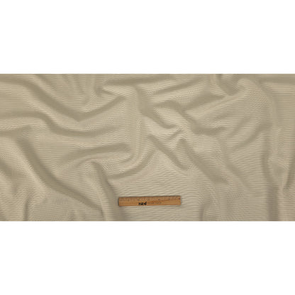 Beige Polyester Faille with Raised Ridges Full