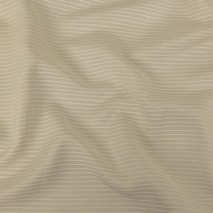 Beige Polyester Faille with Raised Ridges