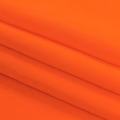 Neon Orange Polyester Lining Folded