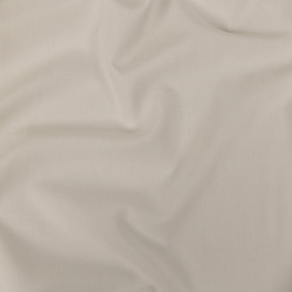 Italian Ivory Stretch Polyester and Viscose Woven