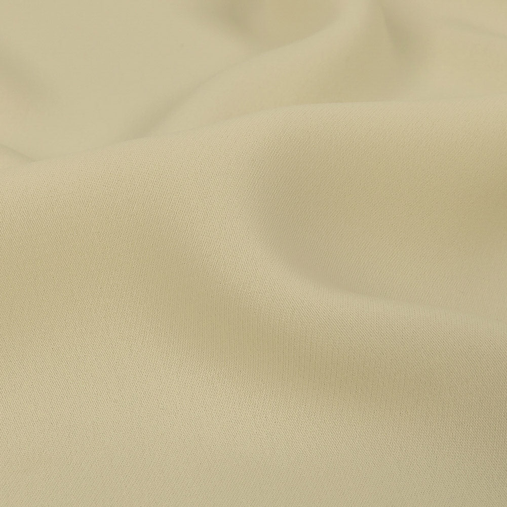Cannoli Cream Smooth Stretch Polyester Twill Detail