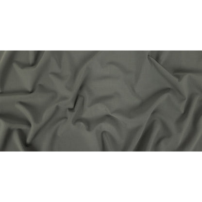 Gray Stretch Double Cloth Wool Crepe Folded