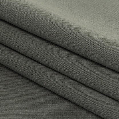 Gray Stretch Double Cloth Wool Crepe Detail