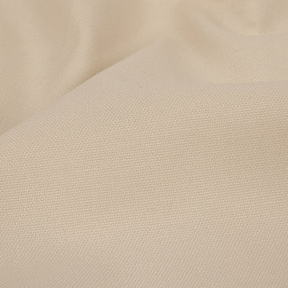 Pale Beige Mercerized Stretch Cotton Canvas Detail