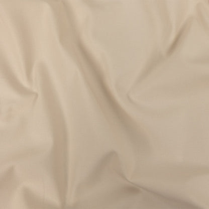 Pale Beige Mercerized Stretch Cotton Canvas