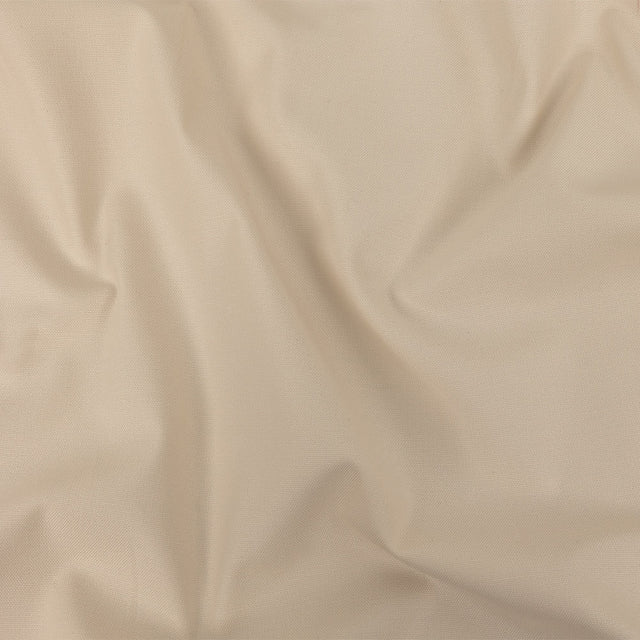 Pale Beige Mercerized Stretch Cotton Canvas