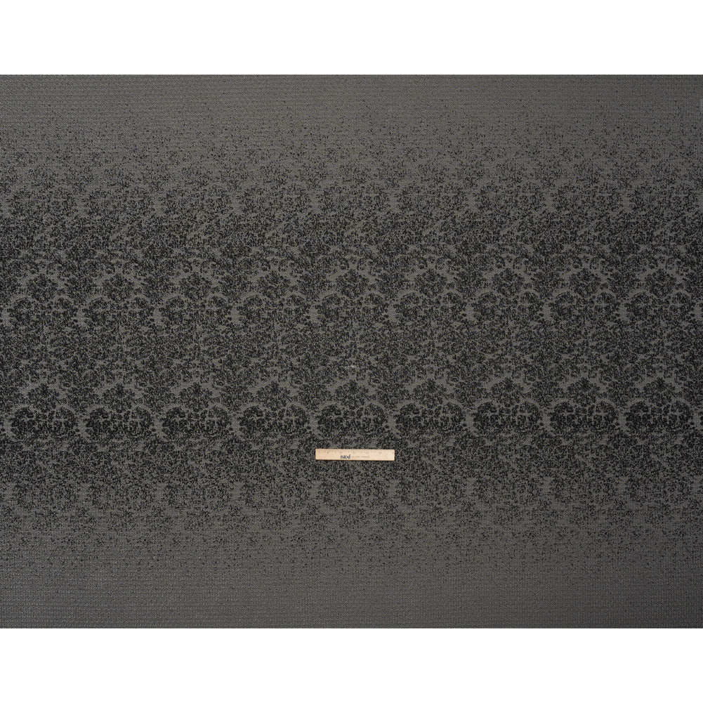Italian Black and White Abstract Stretch Jacquard Full