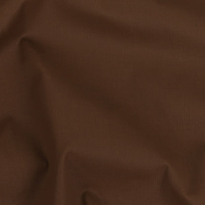 Italian Warm Brown Stretch Cotton Woven with Cocoa Waxy Laminate