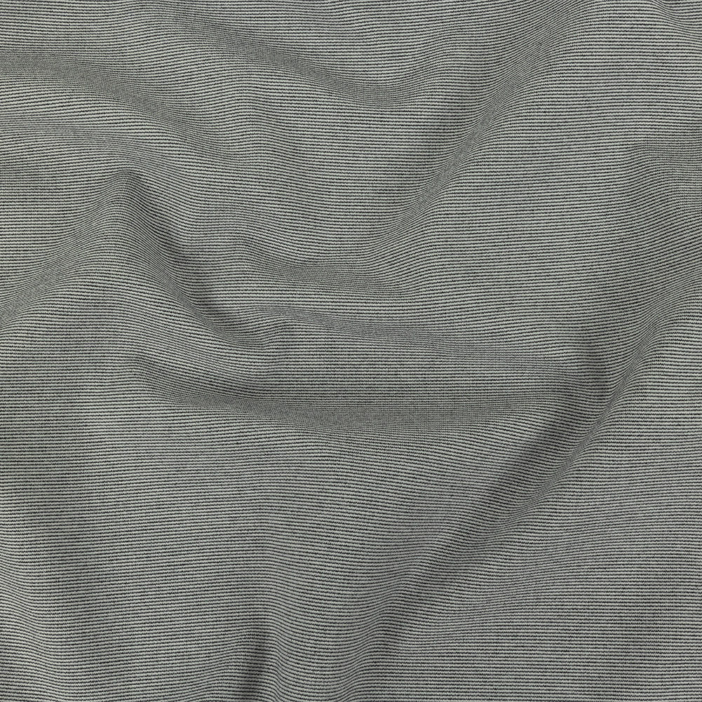 Theory Italian Black and Ecru Striped Double Knit