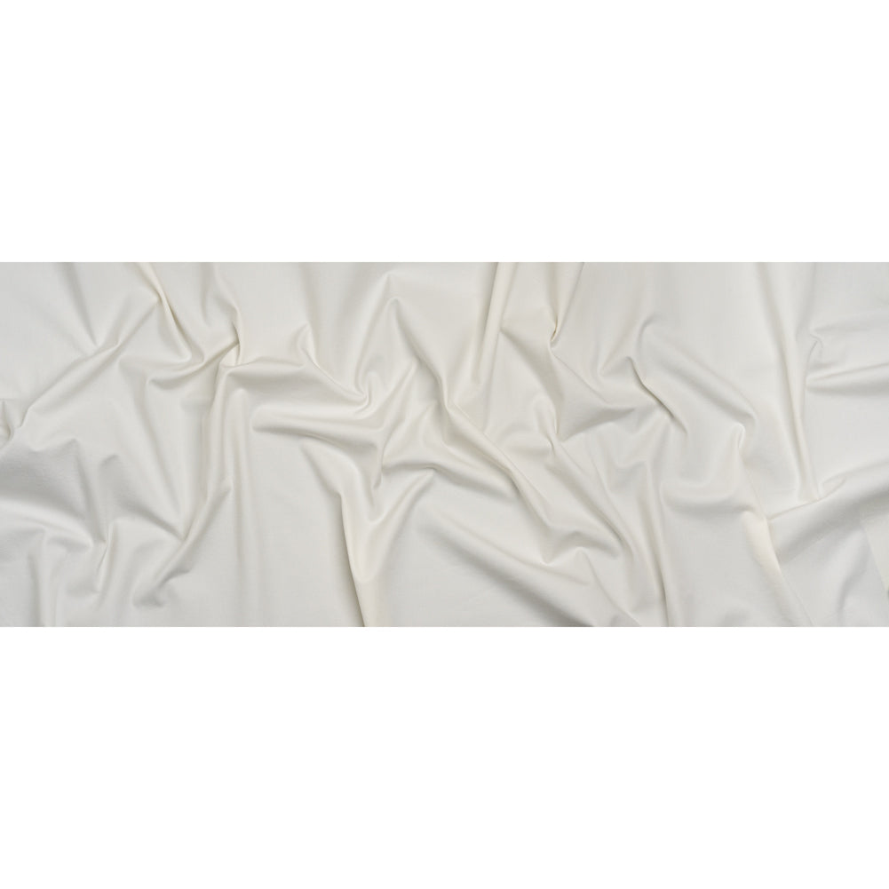 Theory Whisper White Stretch Blended Cotton Twill