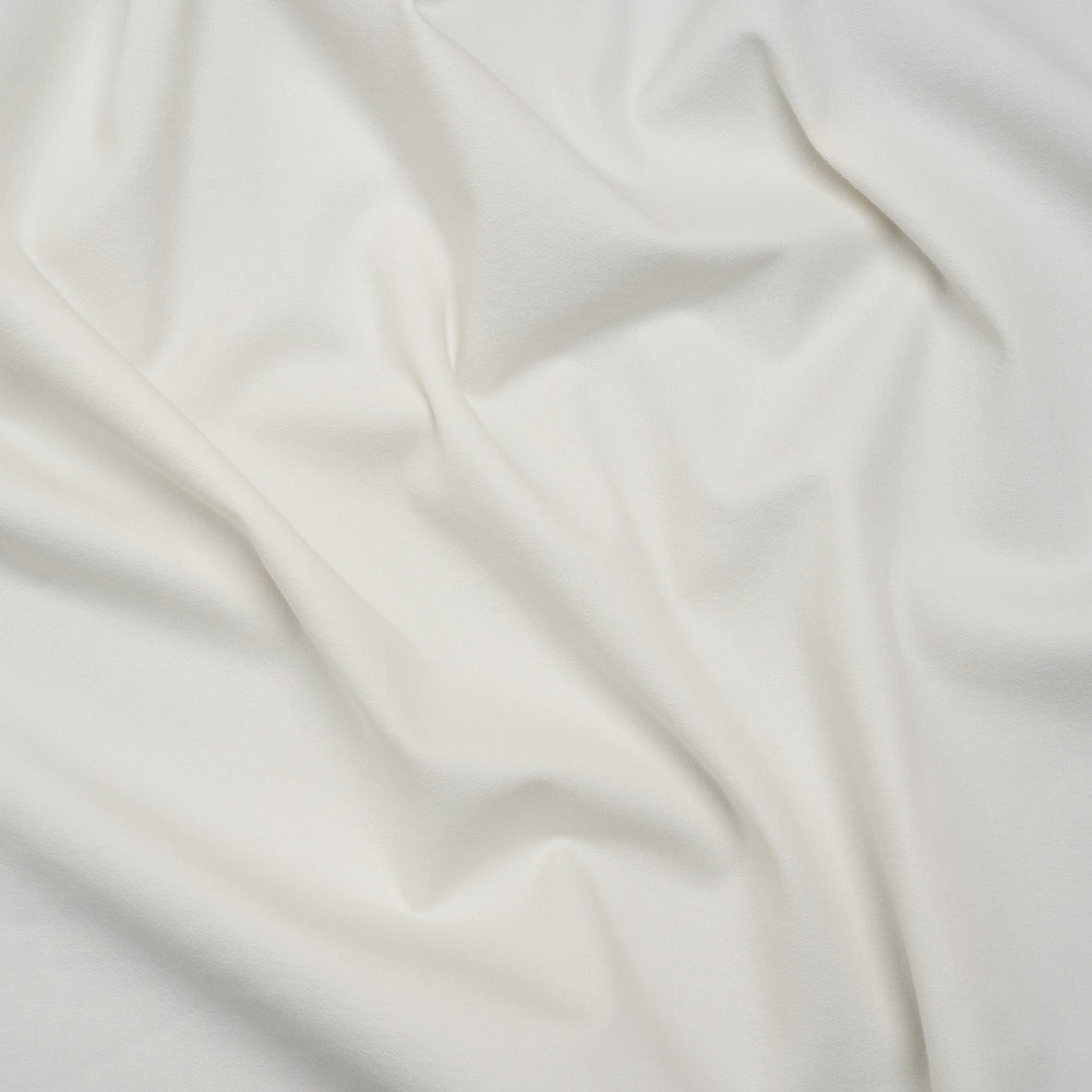 Theory Whisper White Stretch Blended Cotton Twill