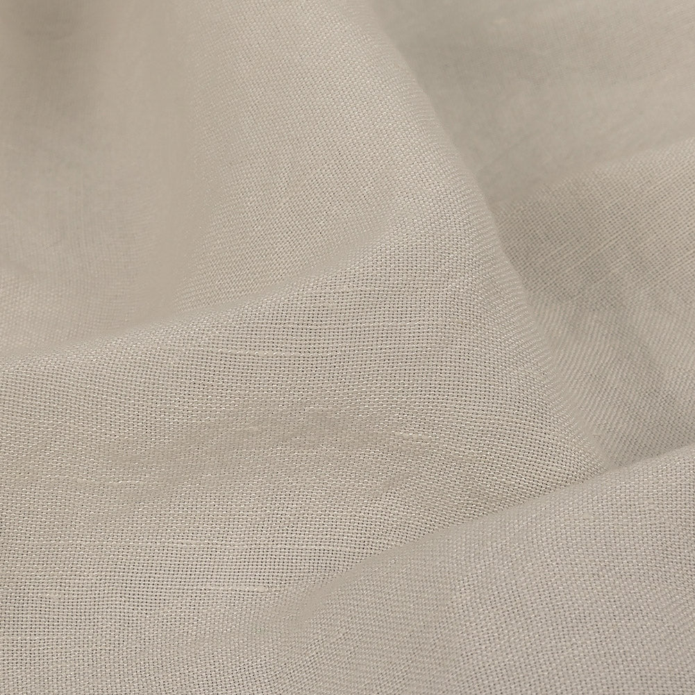 Italian Off-White Linen and Rayon Woven Detail