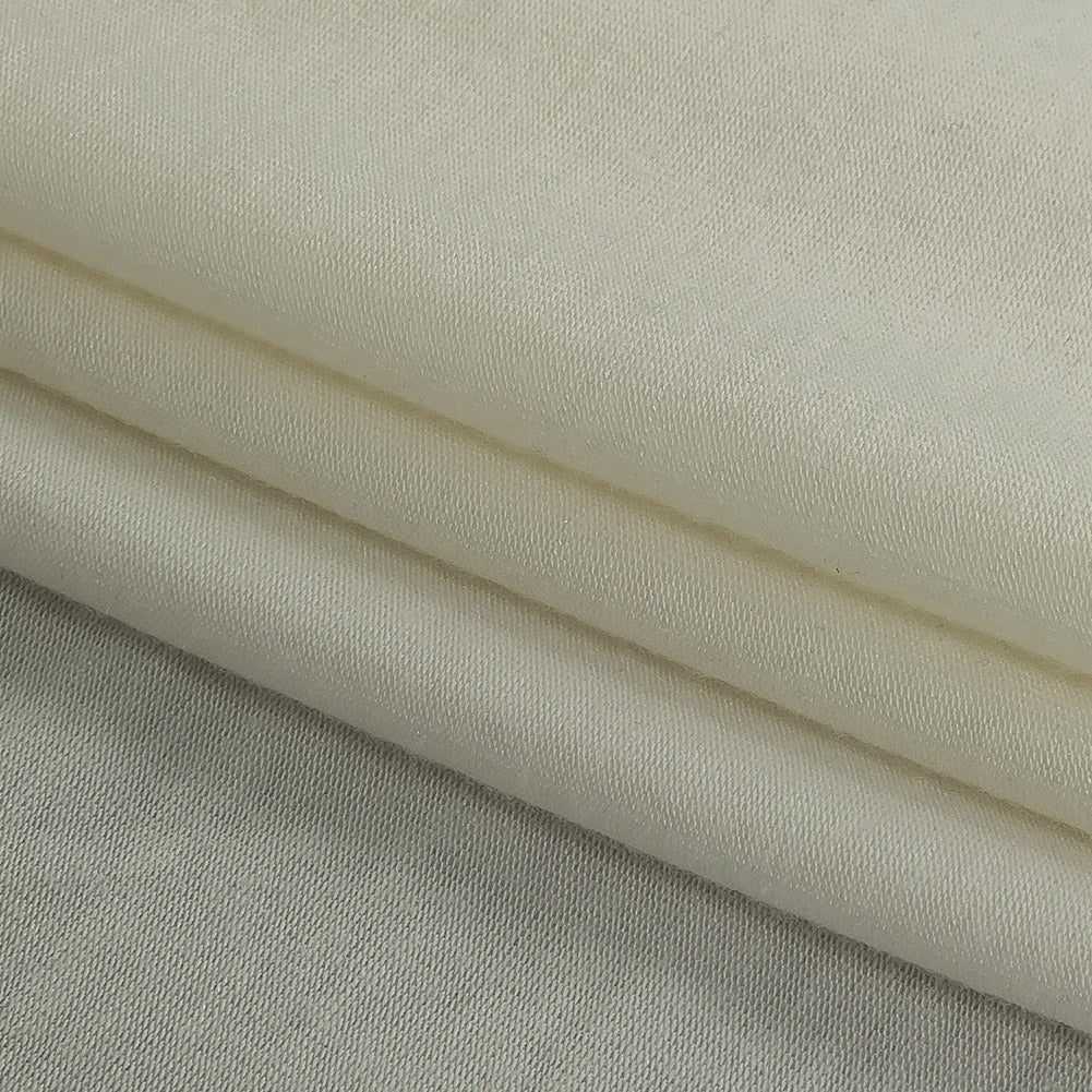 Off-White Stretch Rayon Jersey Folded