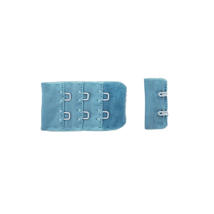 Medium Blue Bra Hook and Eye Back Closure - 2 x 3 Detail