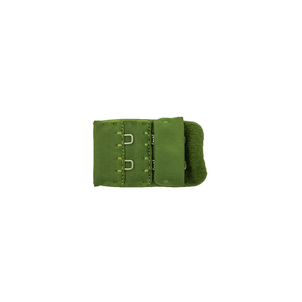 Grass Green Bra Hook and Eye Back Closure - 2 x 3