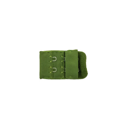 Grass Green Bra Hook and Eye Back Closure - 2 x 3