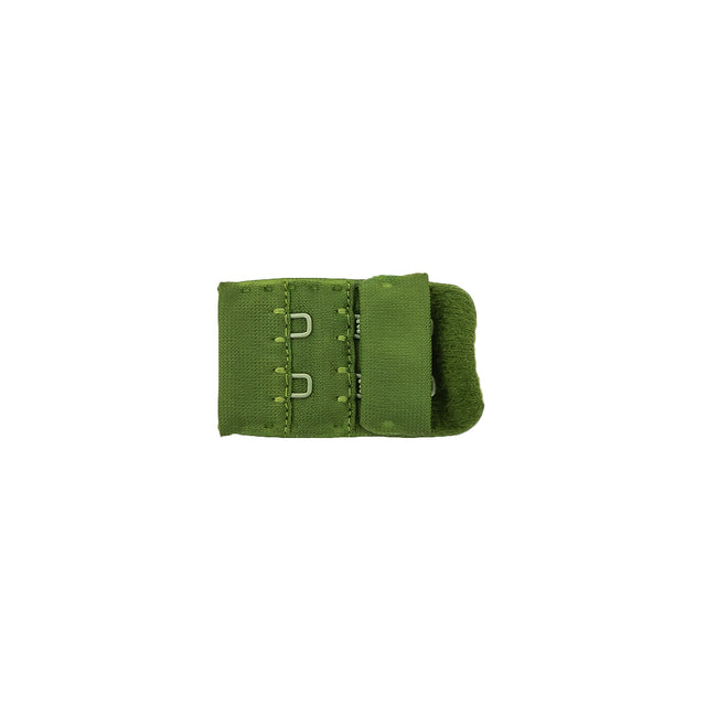Grass Green Bra Hook and Eye Back Closure - 2 x 3