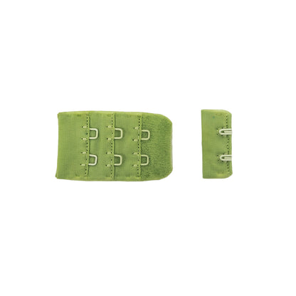 Lucky Green Bra Hook and Eye Back Closure - 2 x 3 Detail