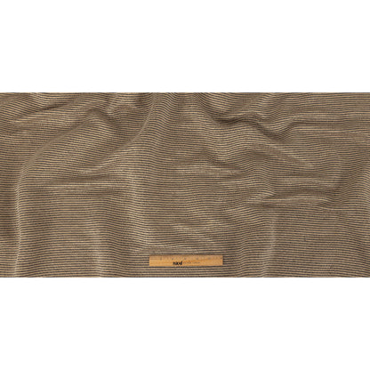 Gunpowder, Golden Egg, and Oatmeal Raised Stripes Blended Cotton Woven Full