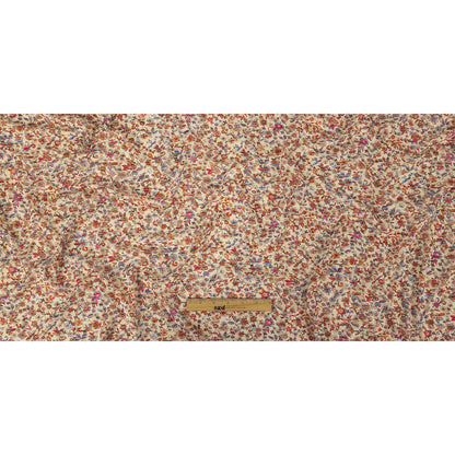 Shell, Red, and Blue Floral Polyester Jersey Full