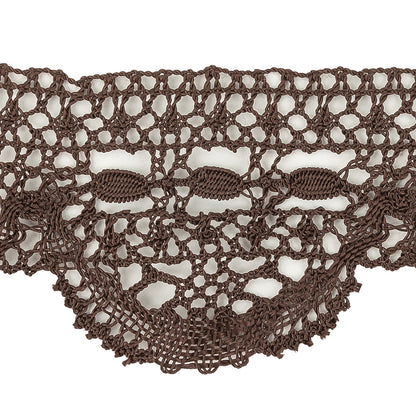 Brown Geometric Lace Trimming - 2.5" Detail
