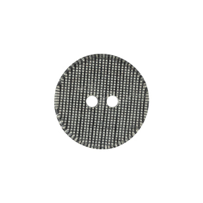 Silver Striated 2-Hole Plastic Saucer Button - 32L/20mm