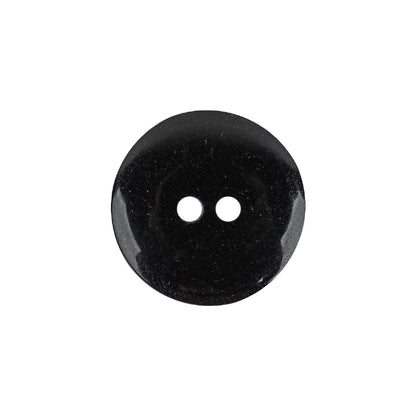 Silver Striated Rolled Rim 2-Hole Plastic Button - 32L/20mm Detail