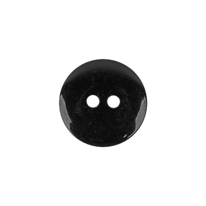 Silver Striated Rolled Rim 2-Hole Plastic Button - 28L/18mm Detail