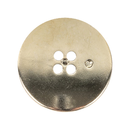 Shiny Gold Textured 4-Hole Saucer Button - 44L/28mm Detail