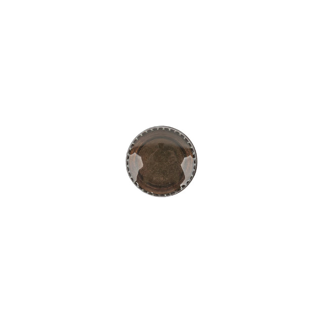 Amber and Bronze Iridescent Resin-Casted Blouse Button - 14L/9mm
