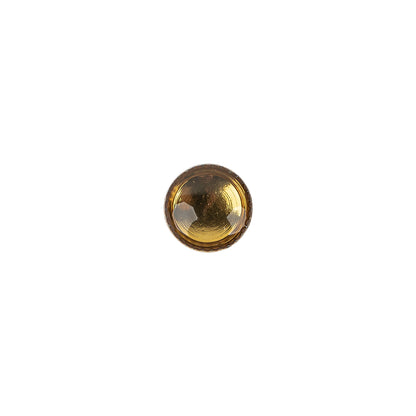 Topaz and Gold Iridescent Resin-Casted Blouse Button - 12L/7.5mm