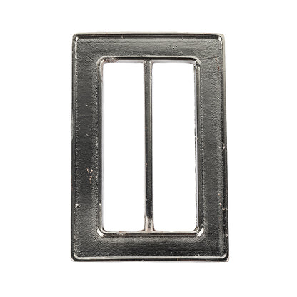 Nickel Hammered and Scored Textural Rectangular Slider - 55mm