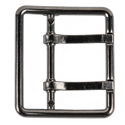Gunmetal Double Tongue Metal Buckle - 48mm