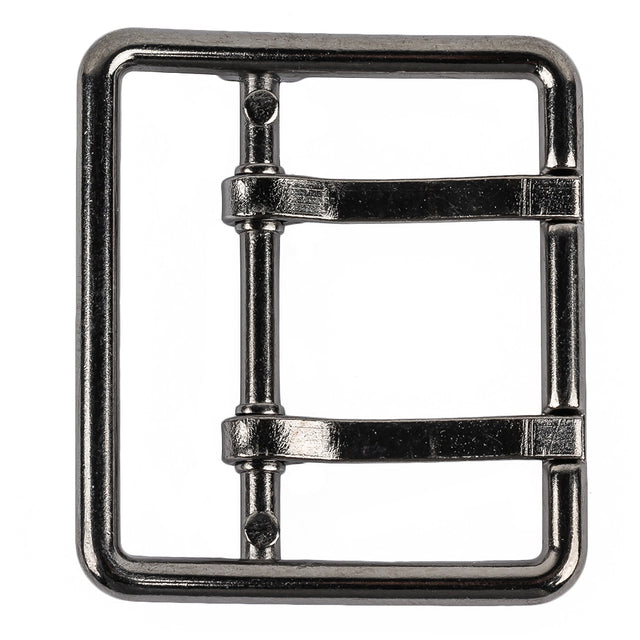Gunmetal Double Tongue Metal Buckle - 48mm