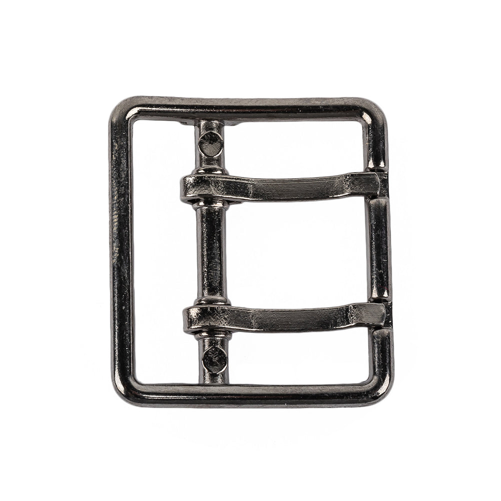 Gunmetal Double Tongue Metal Buckle - 36mm