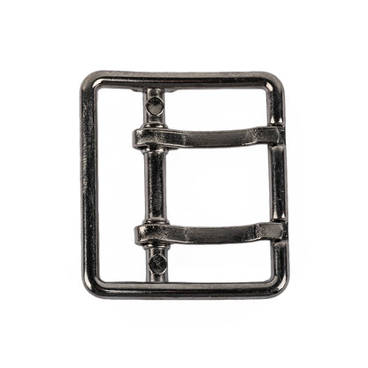 Gunmetal Double Tongue Metal Buckle - 36mm