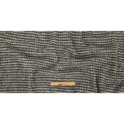 Sugar Swizzle, Gray, and Navy Textured Stripes Chunky Sweater Knit Full