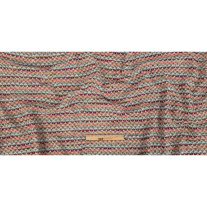 Limestone, Magenta, Angel Falls and Coral Wool Sweater Knit Full
