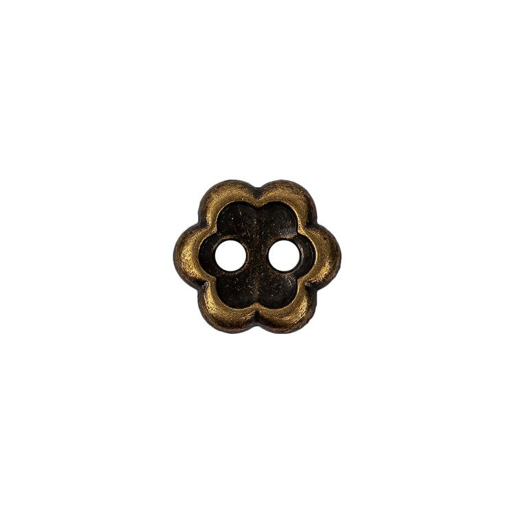 template--25130090922057__main-Bronze Concave 2-Hole Metal Flower Button - 20L/12.5mm