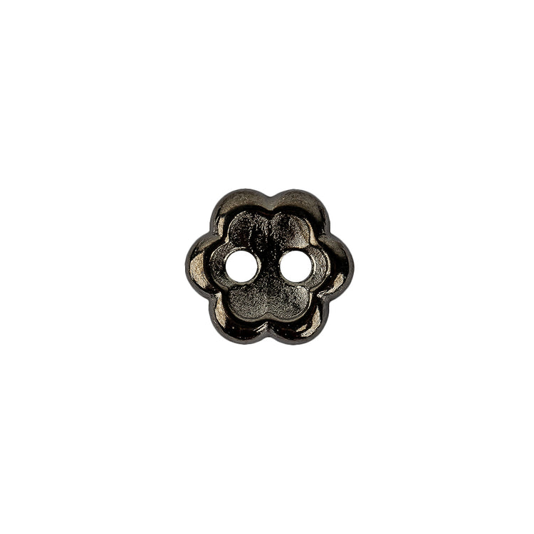 template--25130090922057__main-Gunmetal Concave 2-Hole Metal Flower Button - 20L/12.5mm