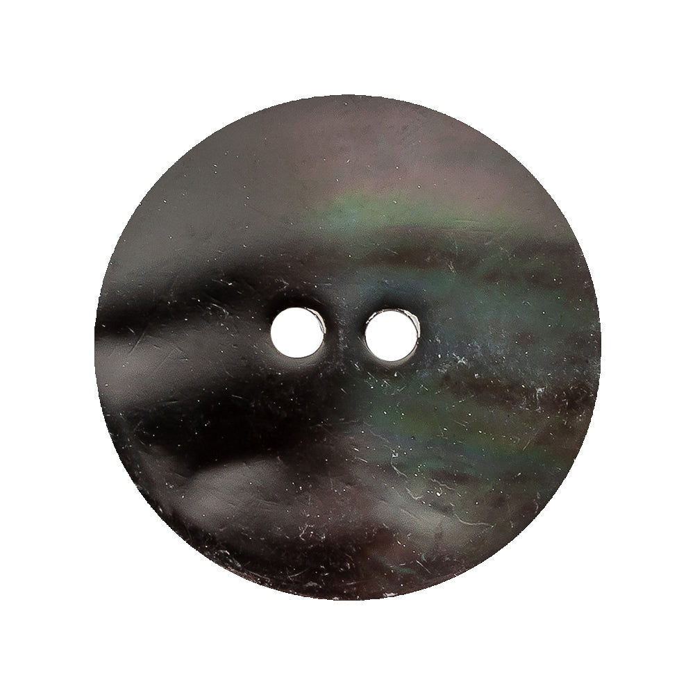 Oil Slick Iridescent 2-Hole Shell Button - 44L/28mm