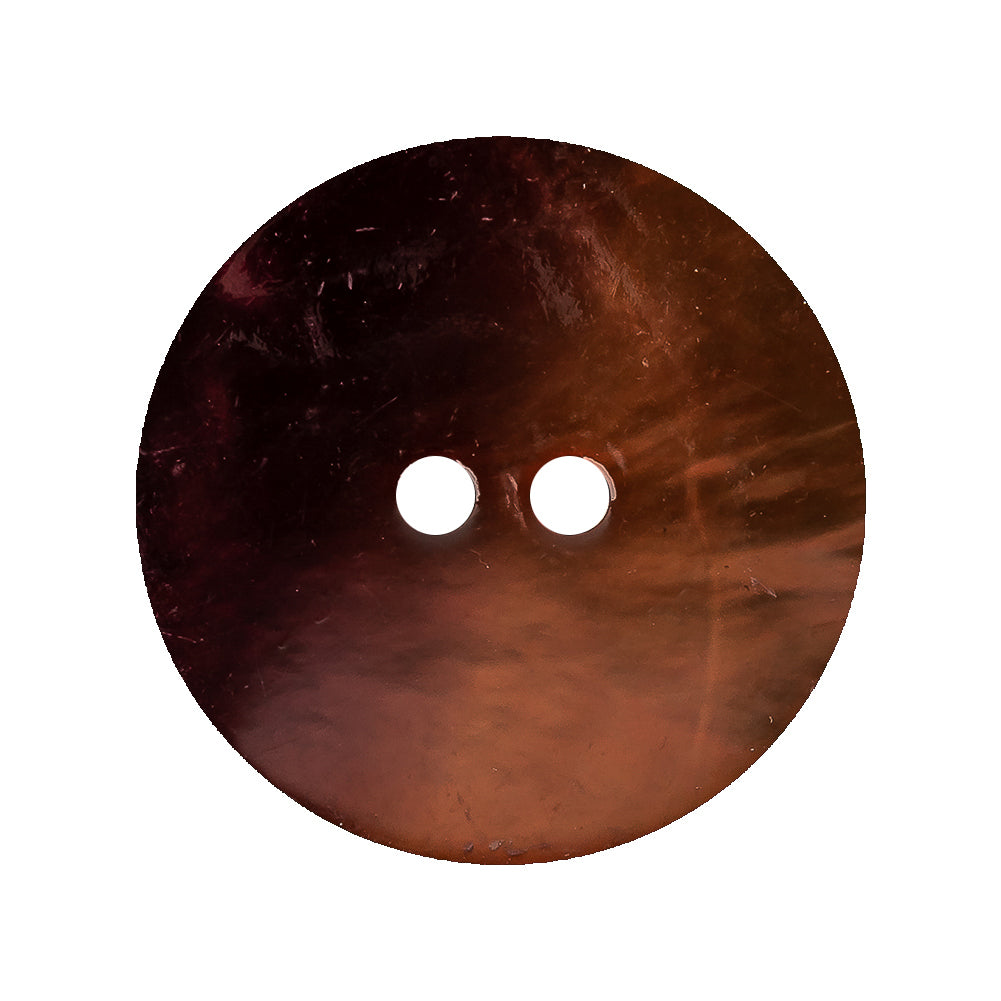 Wine Topaz Iridescent 2-Hole Shell Button - 44L/28mm