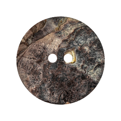 Bronze Gold Iridescent 2-Hole Shell Button - 44L/28mm Detail