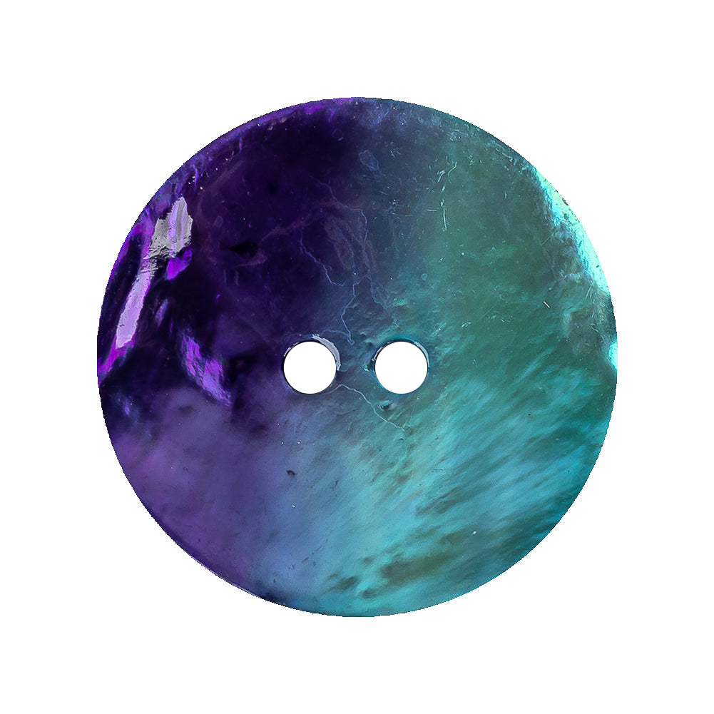 Ocean Iridescent 2-Hole Shell Button - 44L/28mm
