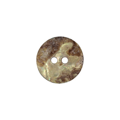 Oil Slick Iridescent 2-Hole Shell Button - 24L/15mm Detail